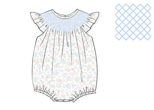 June Pre-Order Bitty Bows Smocked Bubble