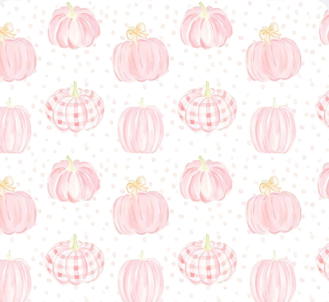 Pumpkin Print Pink Bubble