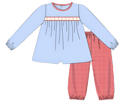 Reindeer Ribbon Boys Float Top & Banded Pant Set