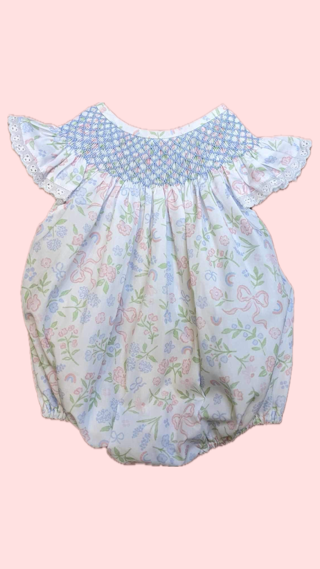 Bitty Bows Smocked Bubble